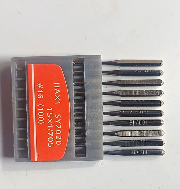 Sewing Machine Needle 16/100 (HA X 1, SY2020,15 X 1/705) 2 Set (20 Pcs)