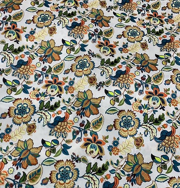 Digital print (silk crepe fabric)