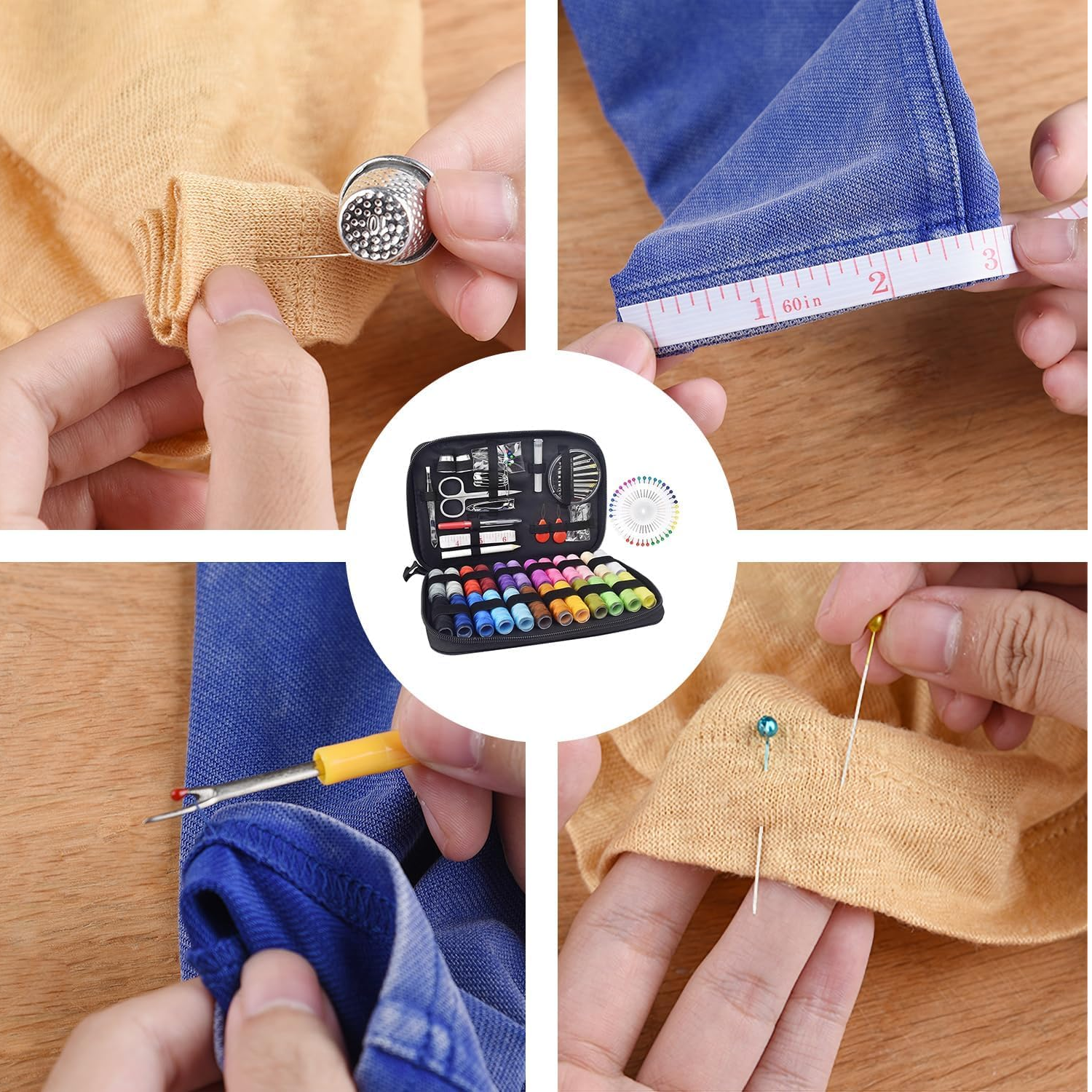 Sewing kit Box for Home use Needle and Thread Box