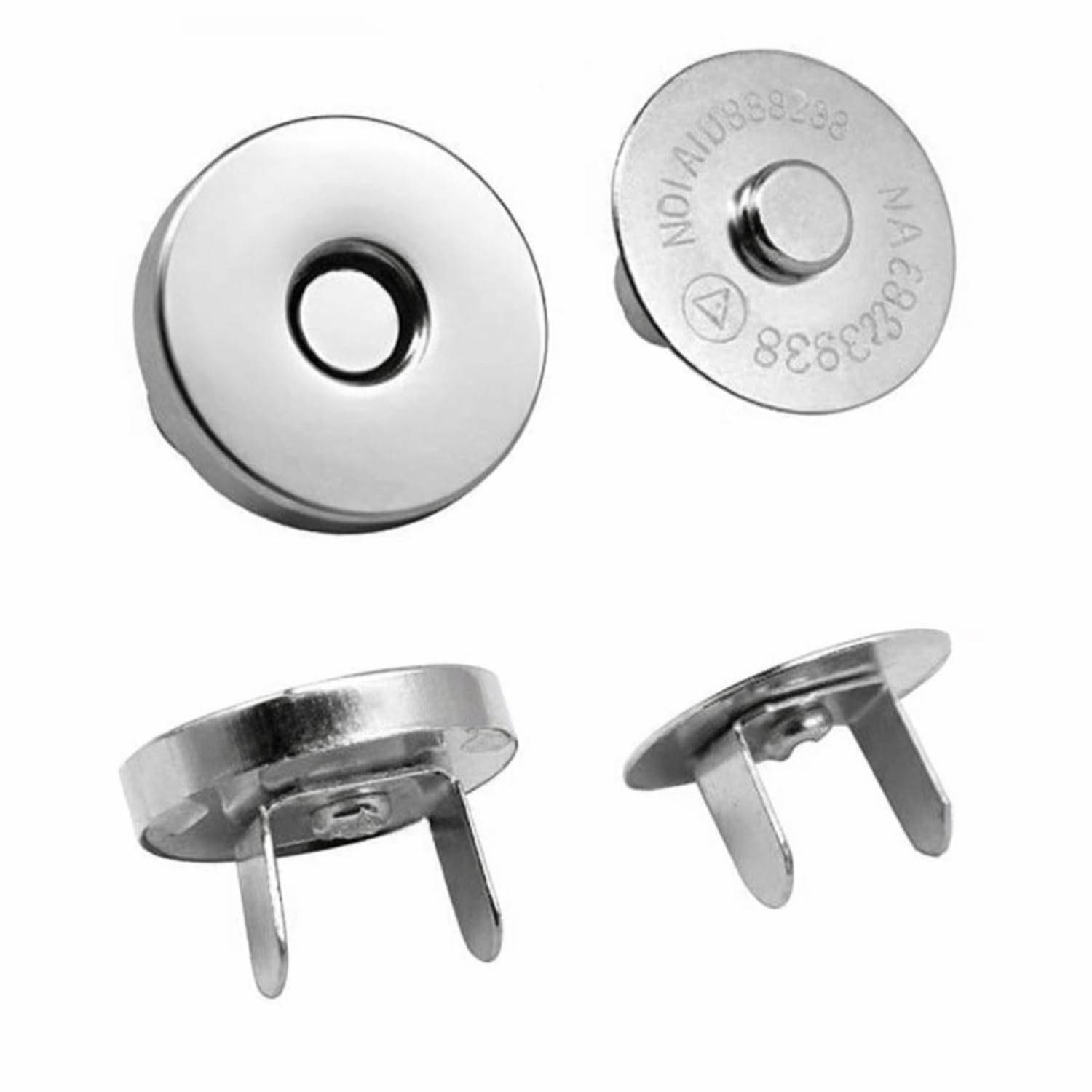 Euro Enterprise Silver Magnetic Button