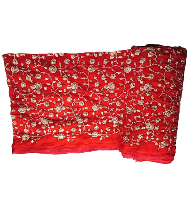 Designer Embroidered Dress Fabric