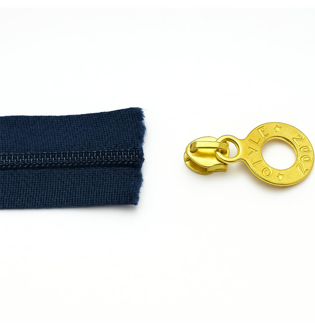 Black Zip Roll with 4 Golden Zip Pullers