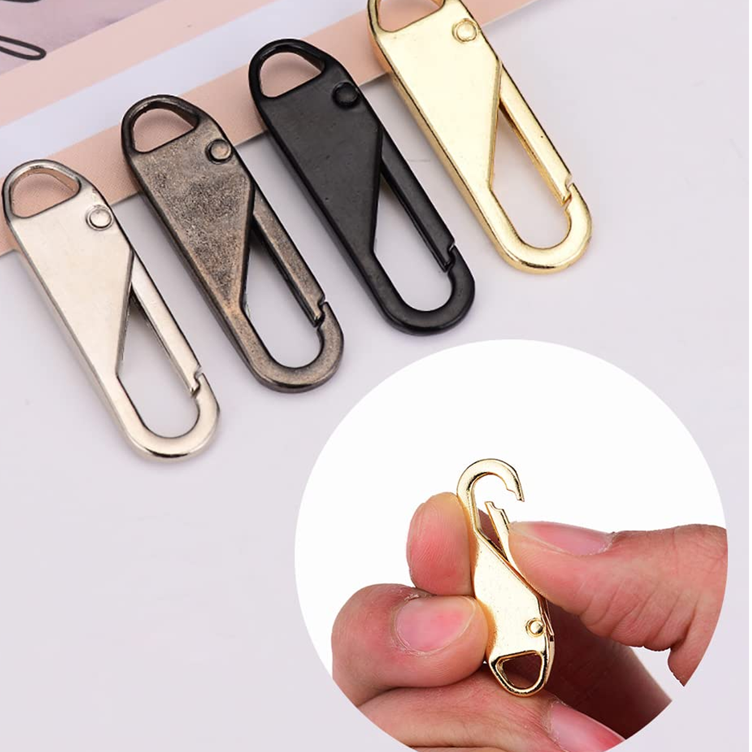 Detachable Zipper Pulls Head