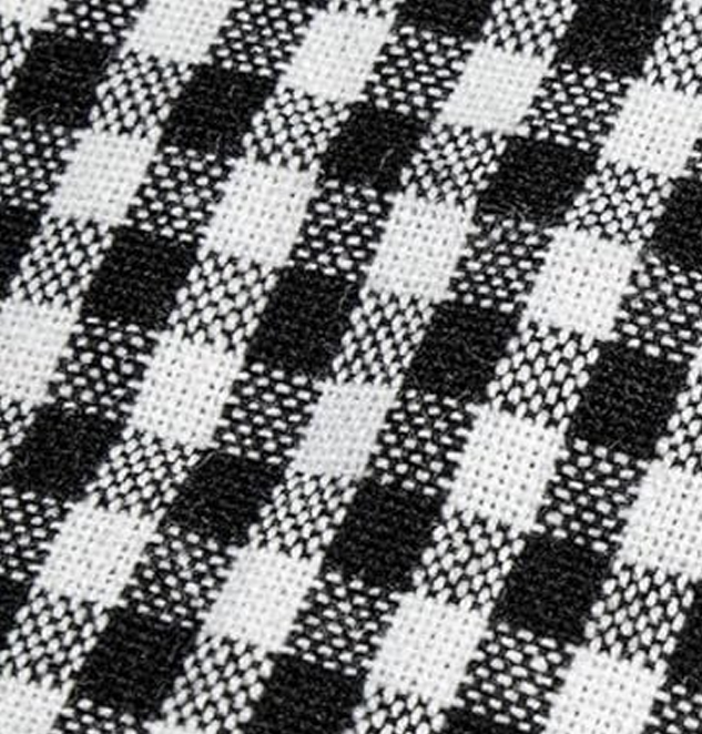 Gingham Check Cotton Fabric Upholstery Curtains Cushion