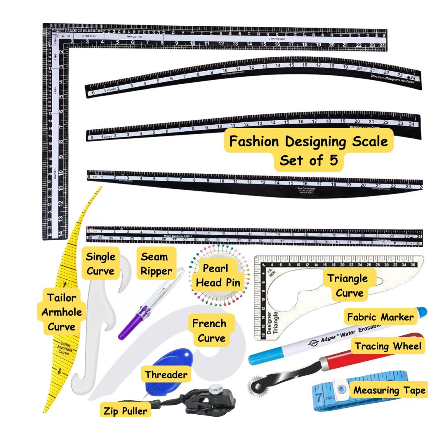 Pattern Making Quilting Tools Set
