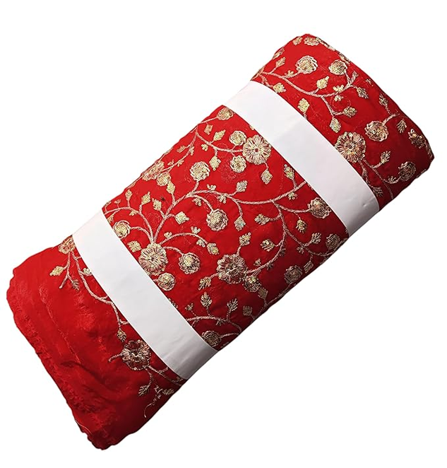 Designer Embroidered Dress Fabric