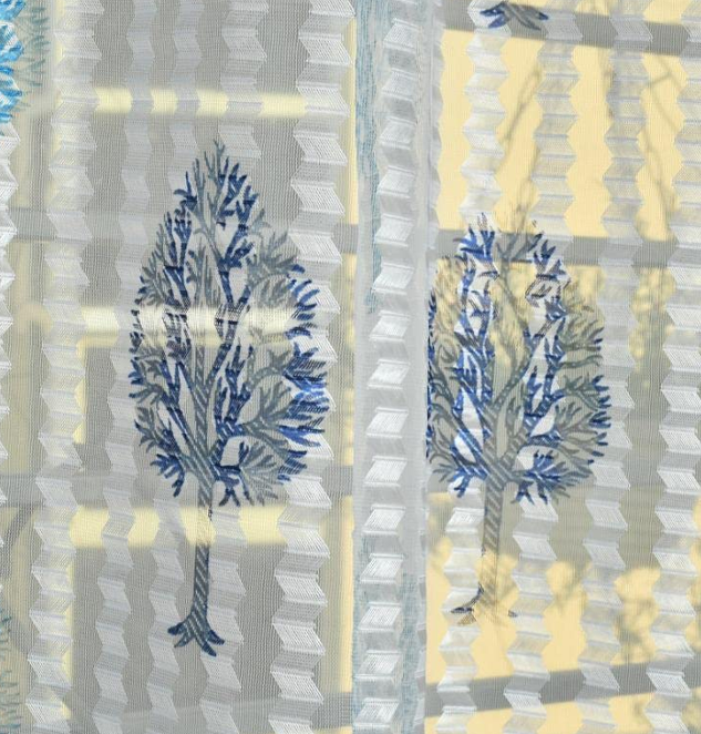 Tissue Net Printed Fabric for Curtains