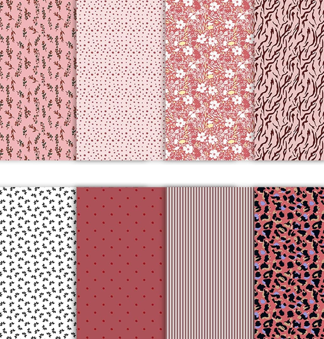 Patchwork- 100% Cotton Pre-Cut Quilting Fabric Multicolor