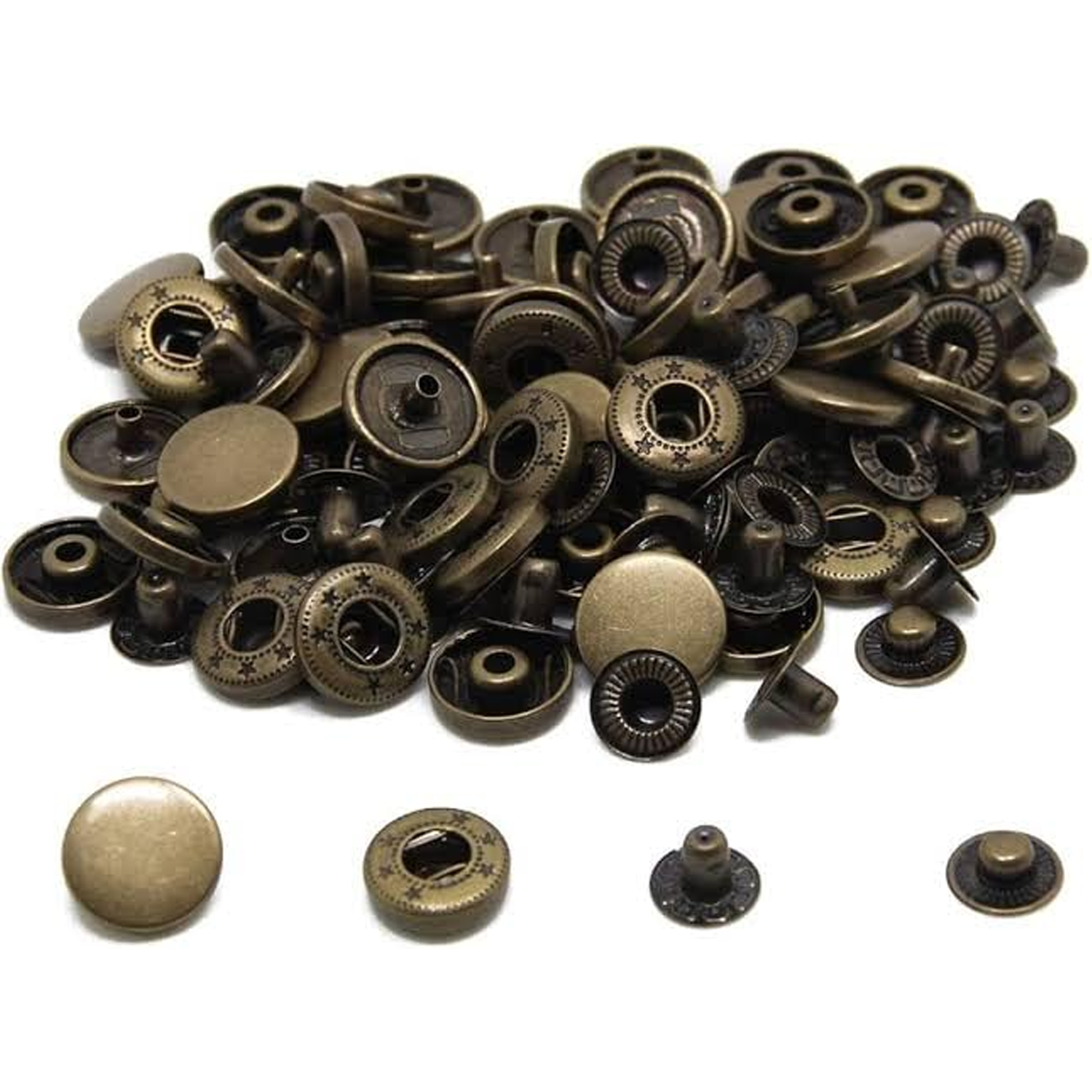 Antique Brass Snap Buttons