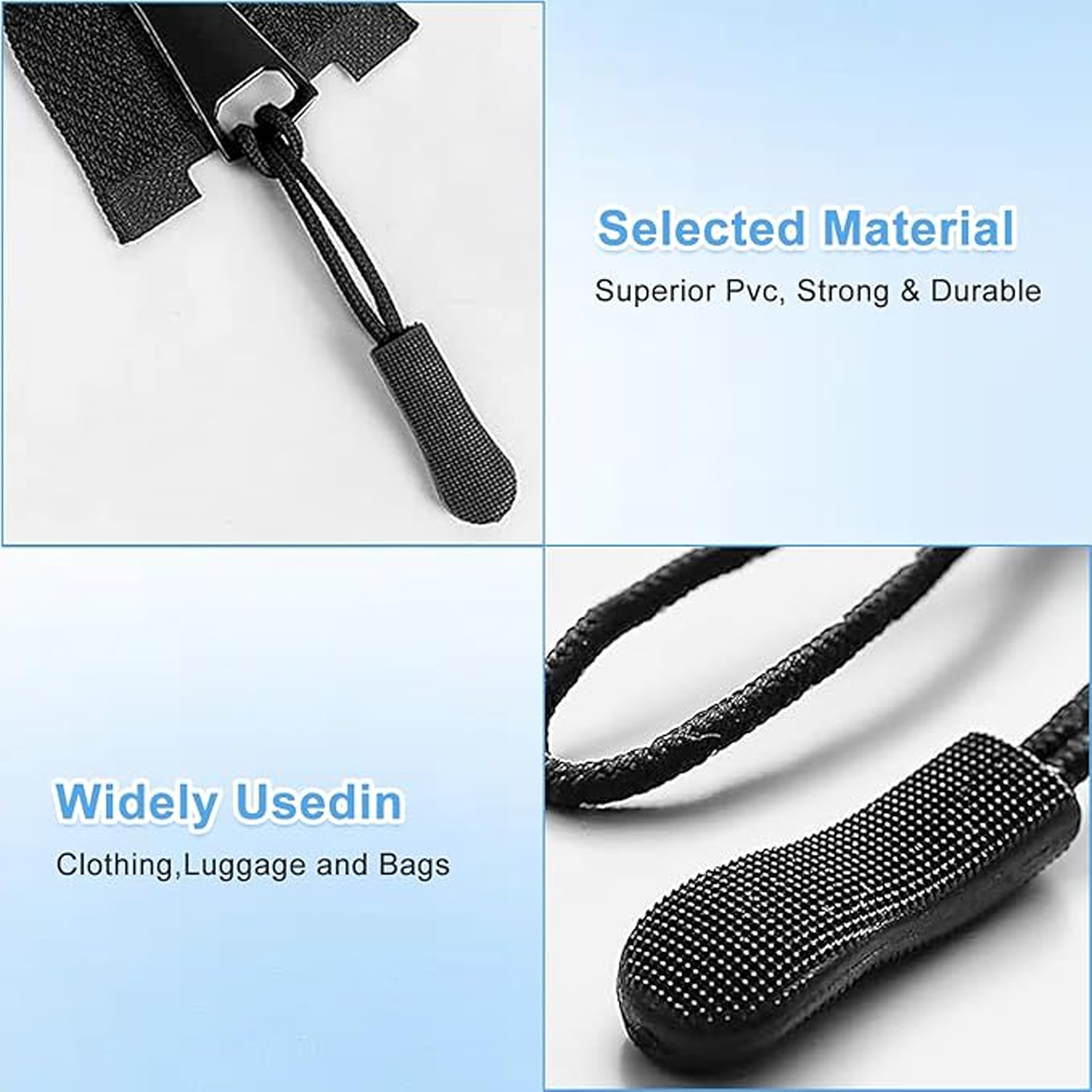 Ergonomic Zipper Puller Tabs