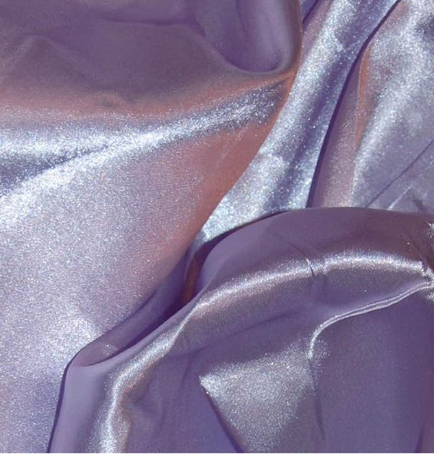 Fabrics Pale Lilac Silky Satin