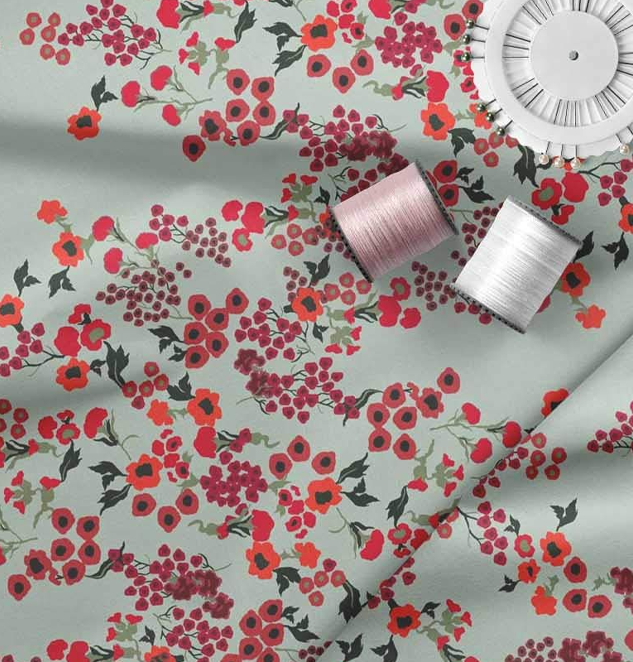 Fabric Leaves Fabric Prints