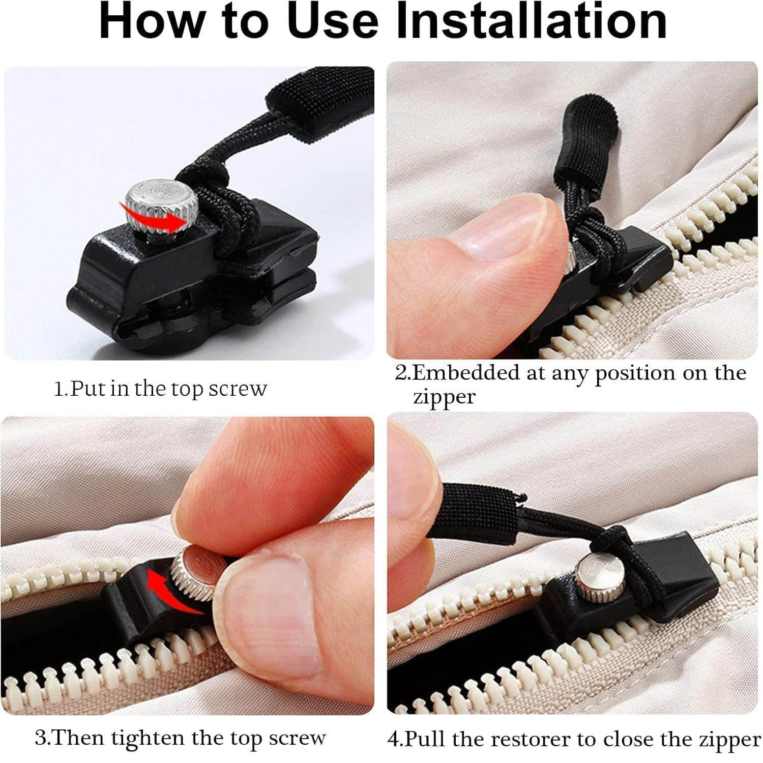 Instant Zipper Repair Kit
