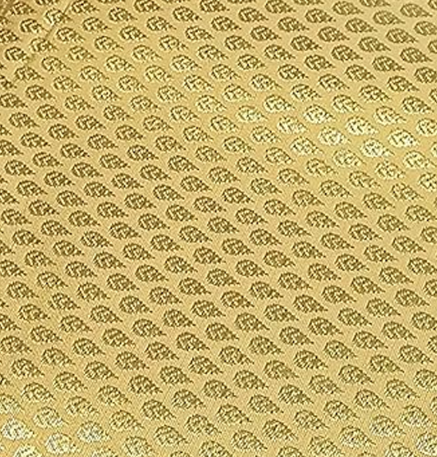 Unstitched Brocade Silk with Golden Jacquard