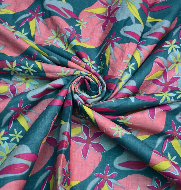 Printed Pure Cotton Unstitched Dress Material