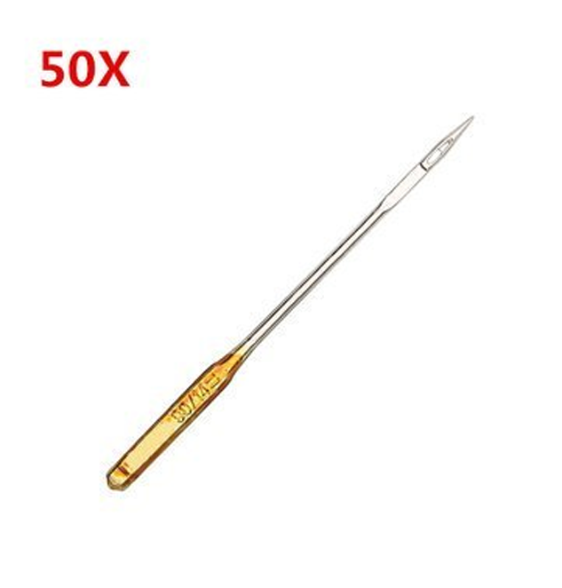 Regular Ball Point Sewing Machine Needles for Singer (90/14) - 50 Pieces