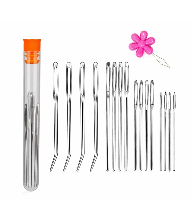 Stainless Steel Yarn Knitting Needles with Threader