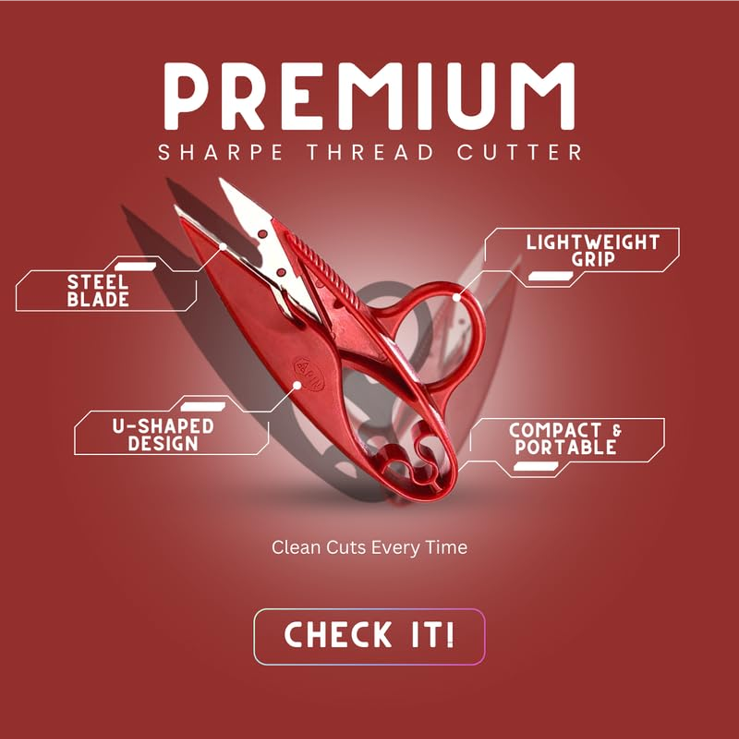 Premium Sewing Thread Cutter Tool