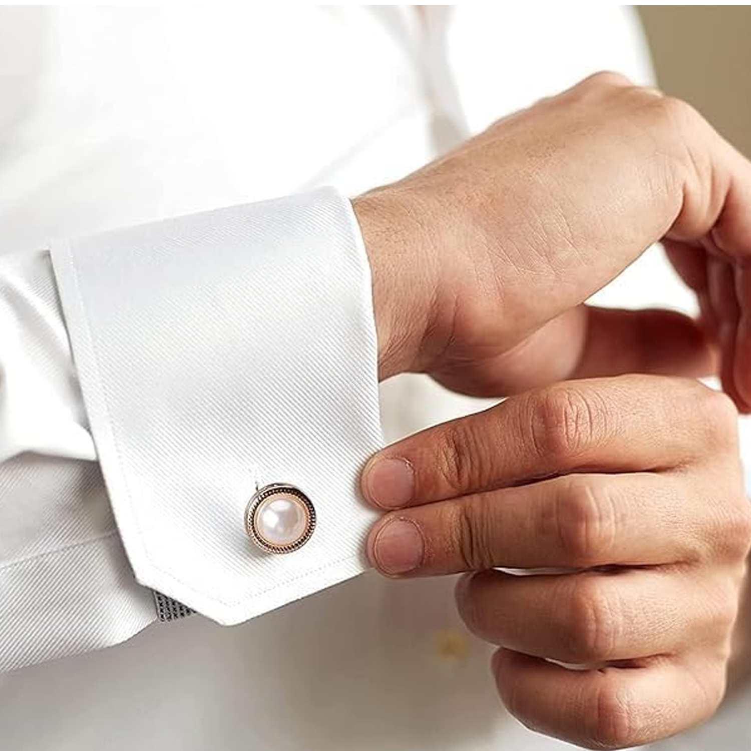 20Pcs Women Shirt Brooch Pearl No Sew Button Pin