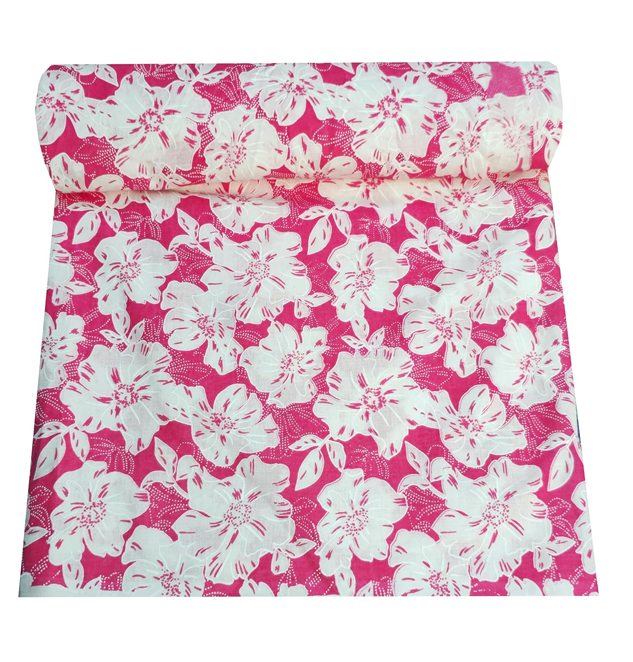 Sanganeri Fabric Pure Cotton Unstitched Dress Material