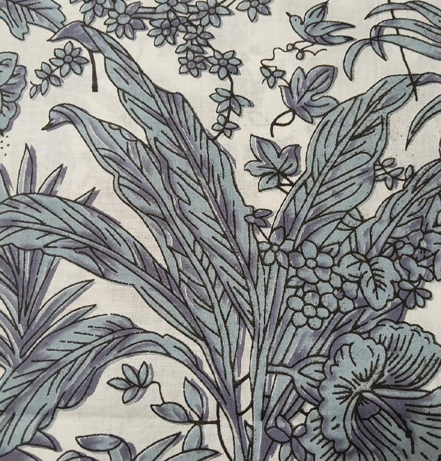 Pure Cotton Dress Making Fabric Sanganeri Print