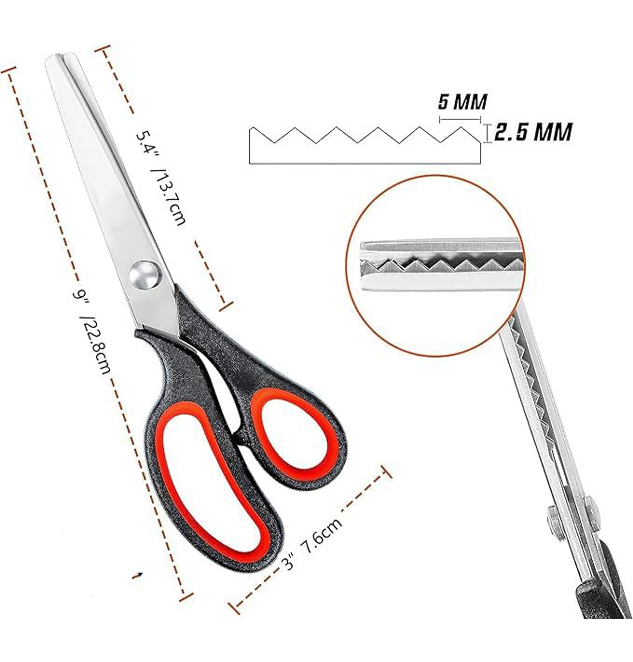 Heavy Duty Decorative Edge Scissors for Sewing