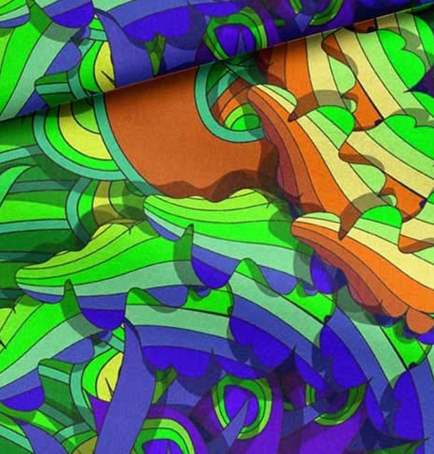 Fabric Leaves Artistic Print Sewing Fabric