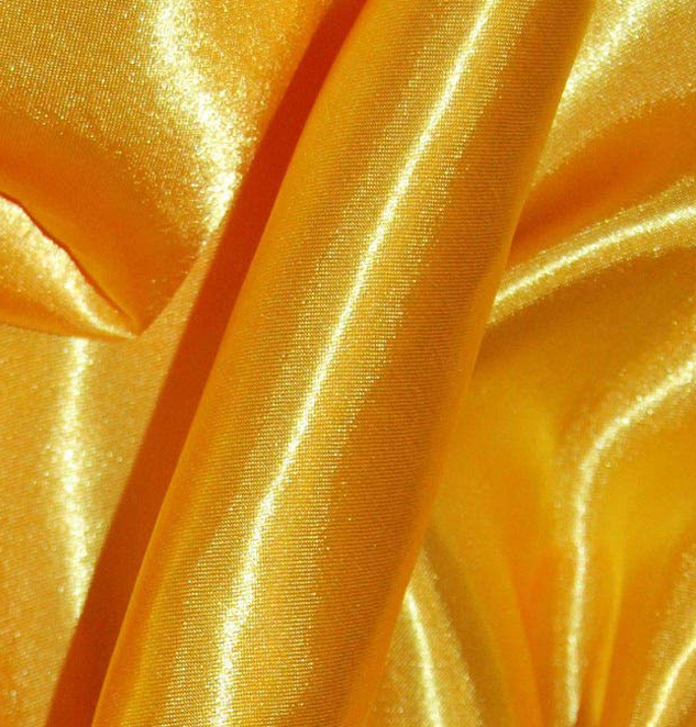 Golden Yellow Silky Satin