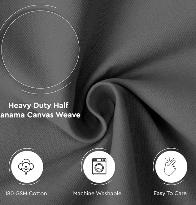 Fabric for Cushions, Sofa Covers, Light Upholstery, Embroidery, Dress Material, Grey