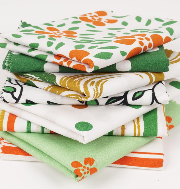 100% Cotton Pre-Cut Quilting Fabric Multicolor