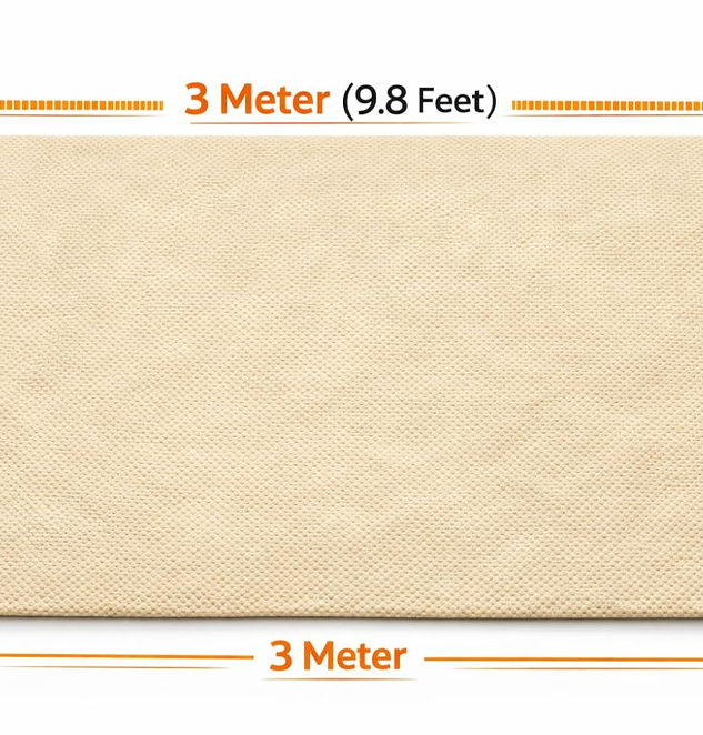 Non Woven Fabric 90 GSM | 63 Inch (160 cm) Width | 3 Meter Length | Craft