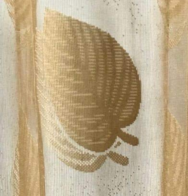 Polyester Heavy Floral Lining Net Tissue Fabric for Curtains