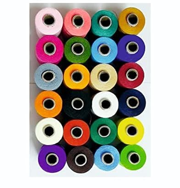 Cotton Threads Fast Premium Shade Spools for Machine and Hand Stitching, Tailoring